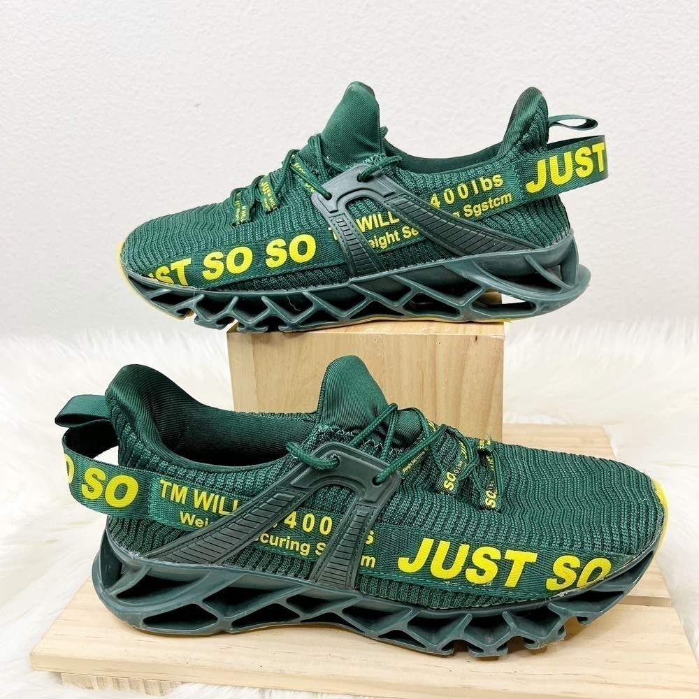 Just SOSO Men's Dark Green Sneaker Shoe Size 42 (US 8.5)